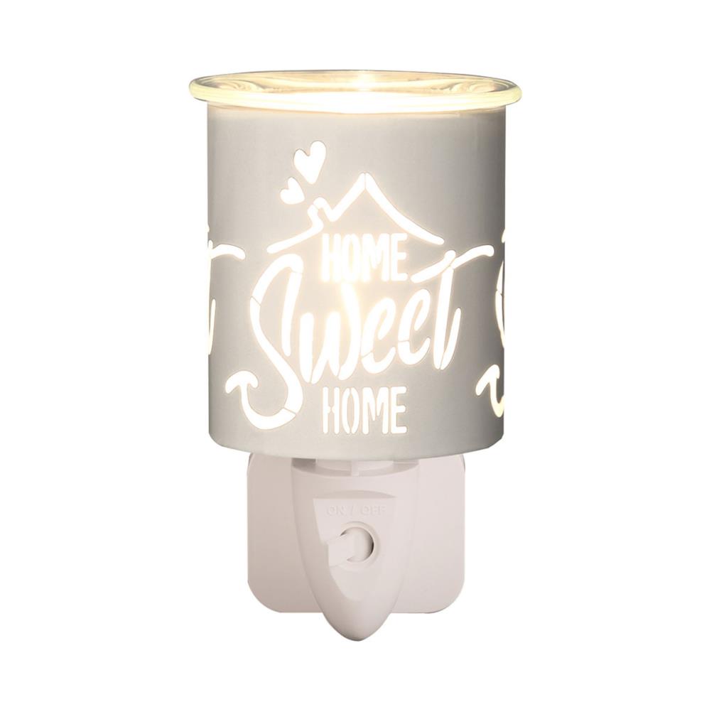 Aroma White & Gold Home Sweet Home Plug In Wax Melt Warmer £13.04